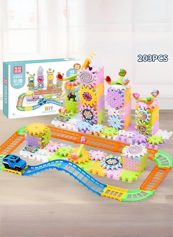 Electric Interlocking Gear Building Toy Kit - Image 5
