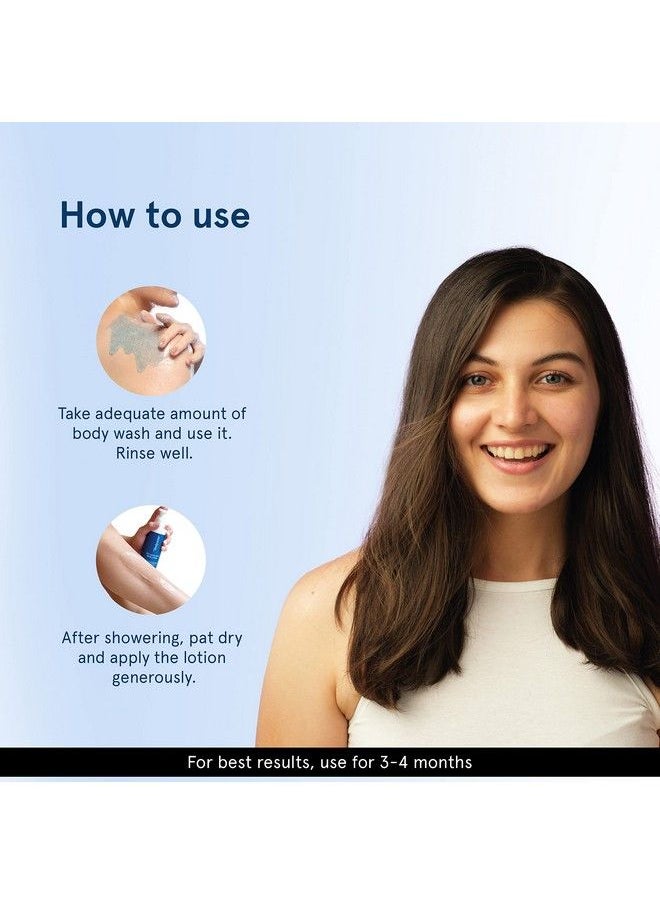 Be Bodywise لوشن الجسم بحمض اللاكتيك 5% من بودي وايز 200 مل وغسول الجسم 250 مل للنساء يساعد على منع حب الشباب في الجسم وينظف البشرة ويغذي البشرة  - Image 5