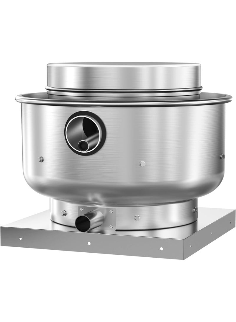 HYITCL Restaurant Canopy Hood Grease Rated Exhaust Fan- Food Truck High-Speed Direct Drive Centrifugal Upblast Exhaust Fan 1/6 HP 220 Volt Single Phase Motor 880 CFM - Image 1