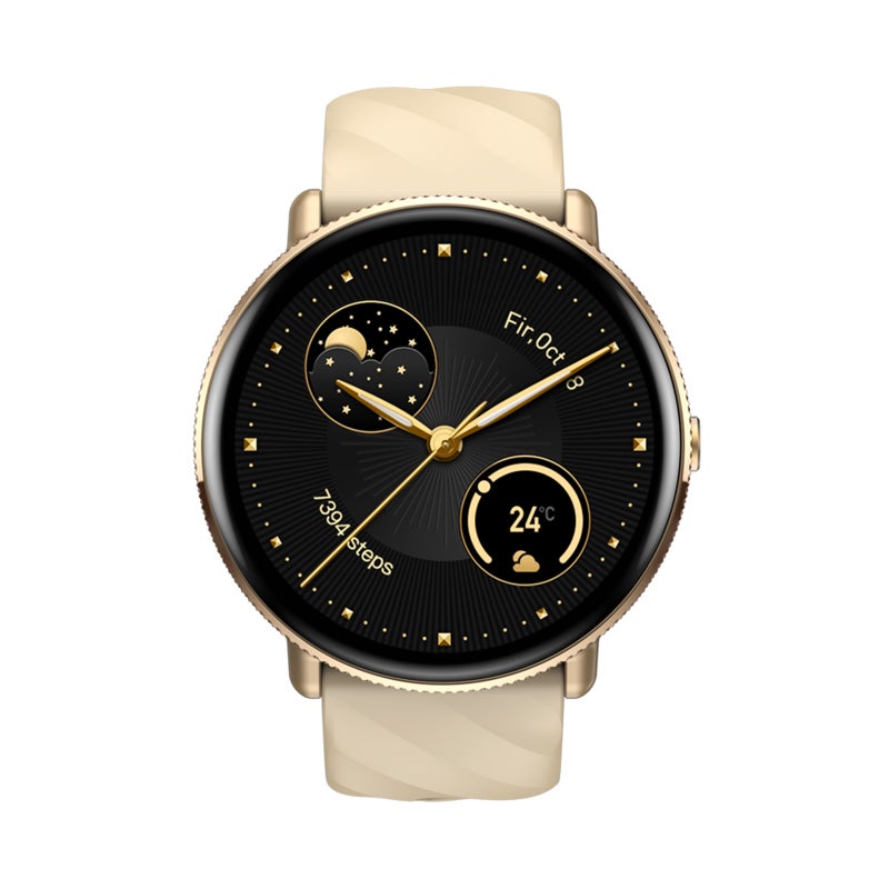 Smart Watch: Gold IP68 Waterproof Long Battery Life Fitness Tracker - Health Monitor Smart Reminder & BT Calling for Android iOS Users - Image 1