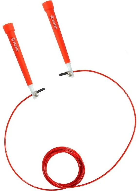 Busso BS227 Crossfit Adjustable Length Jump Rope - Red