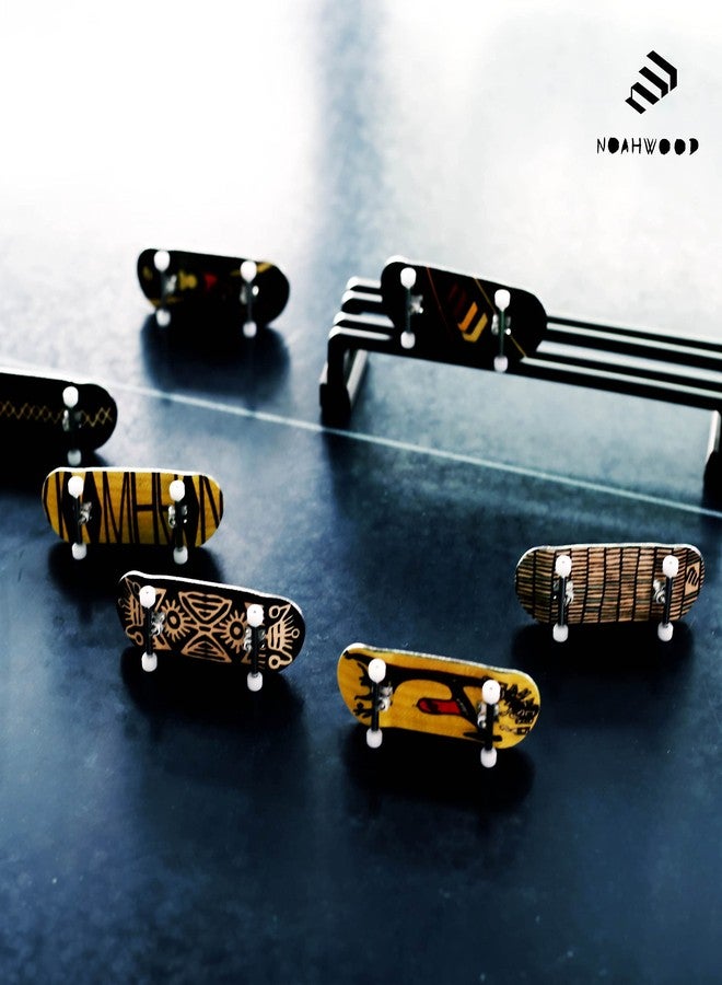 NOAHWOOD Fingerboards Deck (9.5s Short Nose Short Tail) Finger Skateboarding Deck (only Deck no Truck no Wheel) (Black Cat i) - Image 5