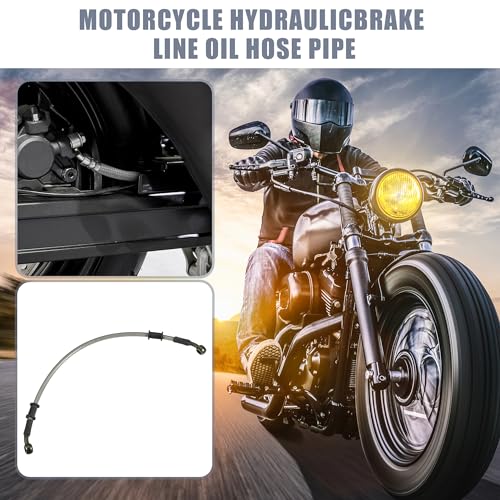 uxcell 1 Set 40cm 131ft Motorcycle Hydraulic Brake or Clutch Line Hose Universal for Motorcycle Dirt Bike ATV Moped Scooter with Screws - Image 3