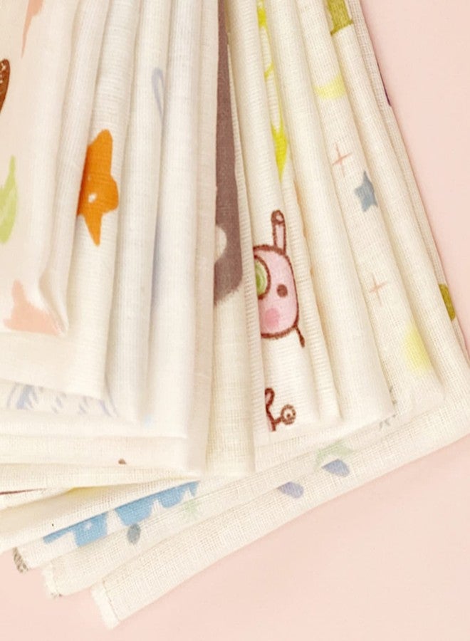RDTGHY 10PCS Baby Washcloth Double Layer Gauze Random Cartoon Patterns Soft Baby Washcloths for Face - Image 5