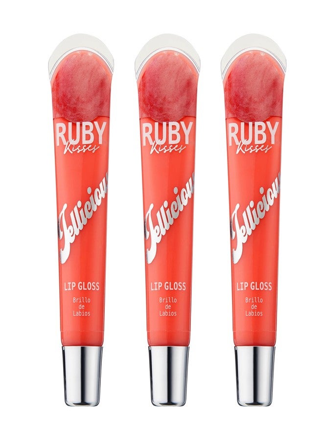 Ruby Kisses Jellicious Mouth Watering Lip Gloss JLG04 (3 PACKS) - Image 1