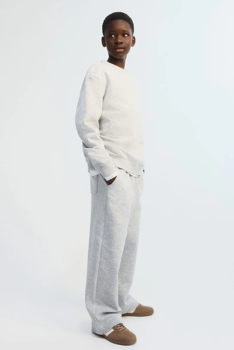 H&M Wide brushed-inside joggers