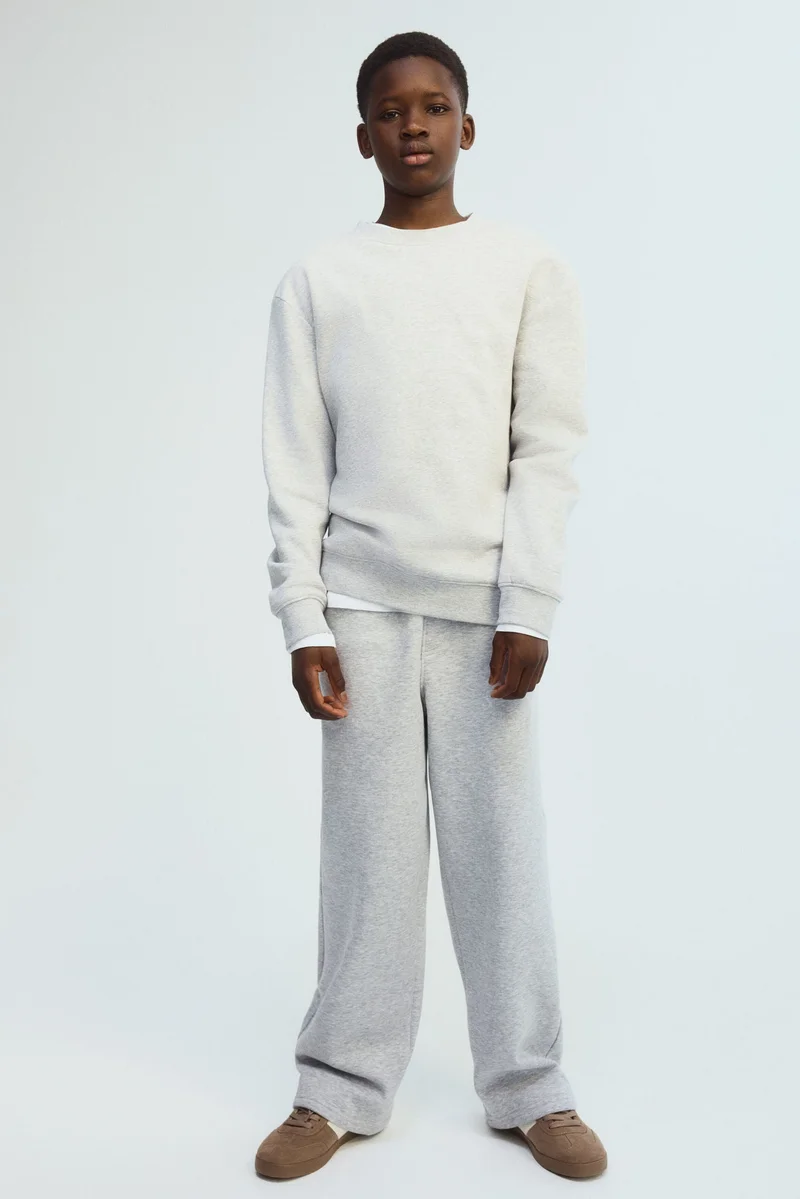 H&M Wide brushed-inside joggers