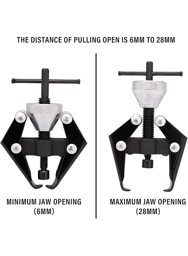 SYOSI Battery Terminal And Battery Terminal Puller, Windshield Wiper Arm Removal Tool Heavy-Duty Arm Bearing Remover Puller Repair Tool Kit 6-28 Mm - Image 3