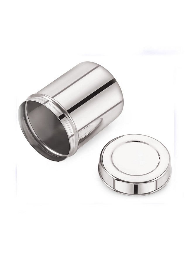 Neelam Stainless Steel Silver 22 Gauge Deep Dabba 600 ml, 1 Pcs, Durable and Spacious Food Storage Container, Ideal for Storing Grains, Snacks, Leftovers, Perfect for Bulk Storage, Easy to Clean. - Image 3