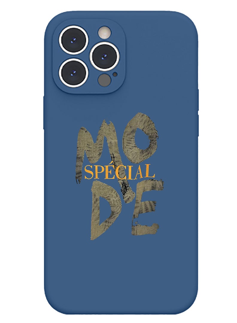Theodor Protective Slim Fit Case Liquid Silicone Cover with Full Body Protection Anti-Scratch Shockproof Case For iPhone 14 Pro Max Blue  - Mom Fuel copy - Image 1