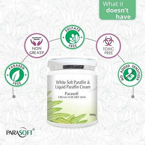 Parasoft Cream for Dry & Dehydrated Skin Intense Moisturizer Nourishing Cold & Winter Cream Goodness of Aloe vera for both Men & Women Quick Absorbing & Paraben Free- 500GM(Pack of 8) - Image 3
