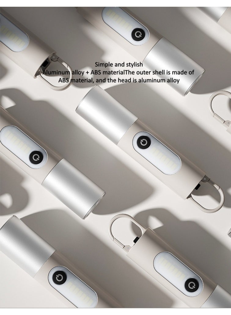 Bolan New High-Intensity Flashlight, Multifunctional Outdoor Long-Range Illumination Flashlight, White Laser Work Side Light (White) - Image 3