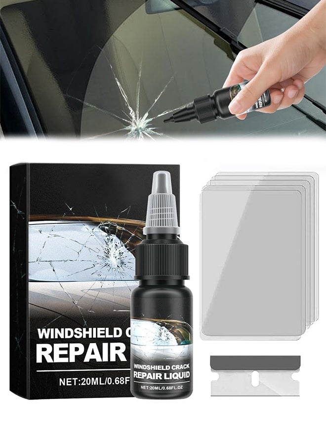 Homonth Windshield Crack Repair Kit, Cracks Gone Glass Repair Kit, Quick Fix Windshield & Glass Repair Tools - Image 1