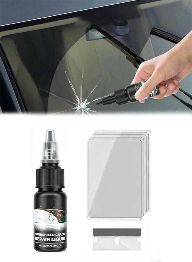 Homonth Windshield Crack Repair Kit, Cracks Gone Glass Repair Kit, Quick Fix Windshield & Glass Repair Tools - Image 1