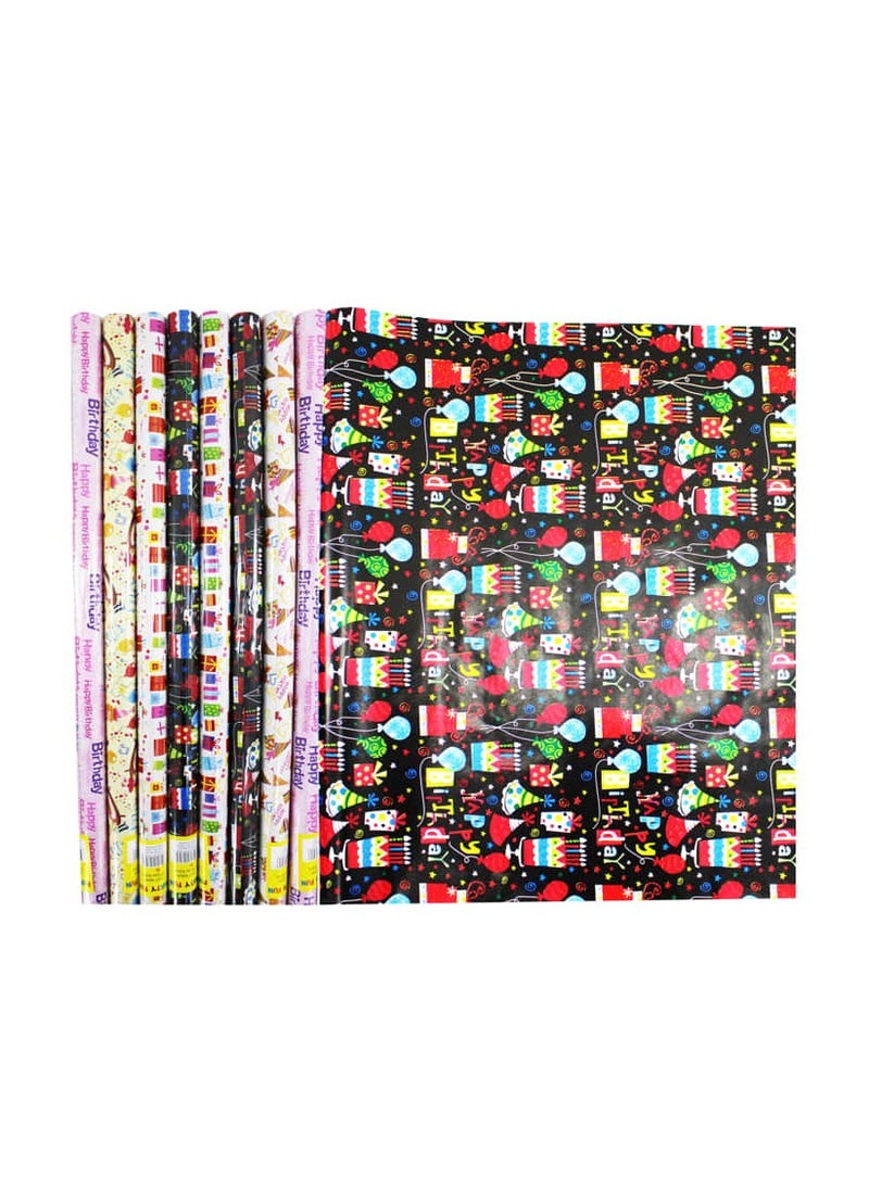 PARTY FUN - Happy Birthday Paper Gift Wrapping Roll  Ideal for Birthday Parties and Special Occasions - 70x200cm - Image 1