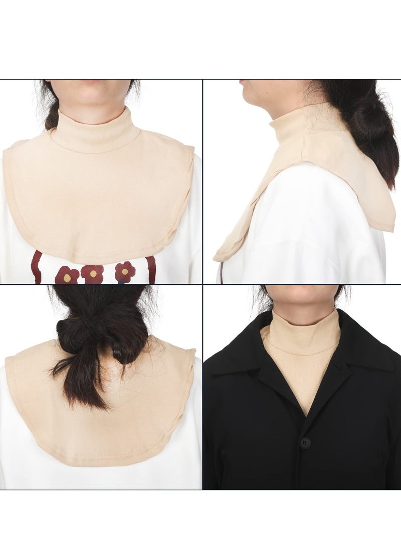 Zikra Fake Turtleneck , 6 Pieces Dickey Collars Half Top Mock Blouse Collar Neck False Turtleneck Neck for Women Girls - Image 3