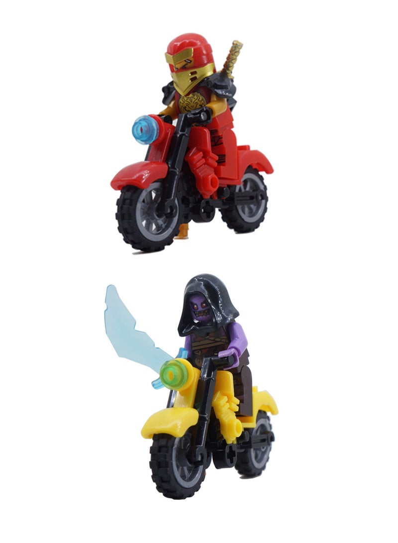 8-Piece Ninja Series Building Blocks Minifigures Model Toys Suitable For Boys Gifts Bag Pack - Image 3