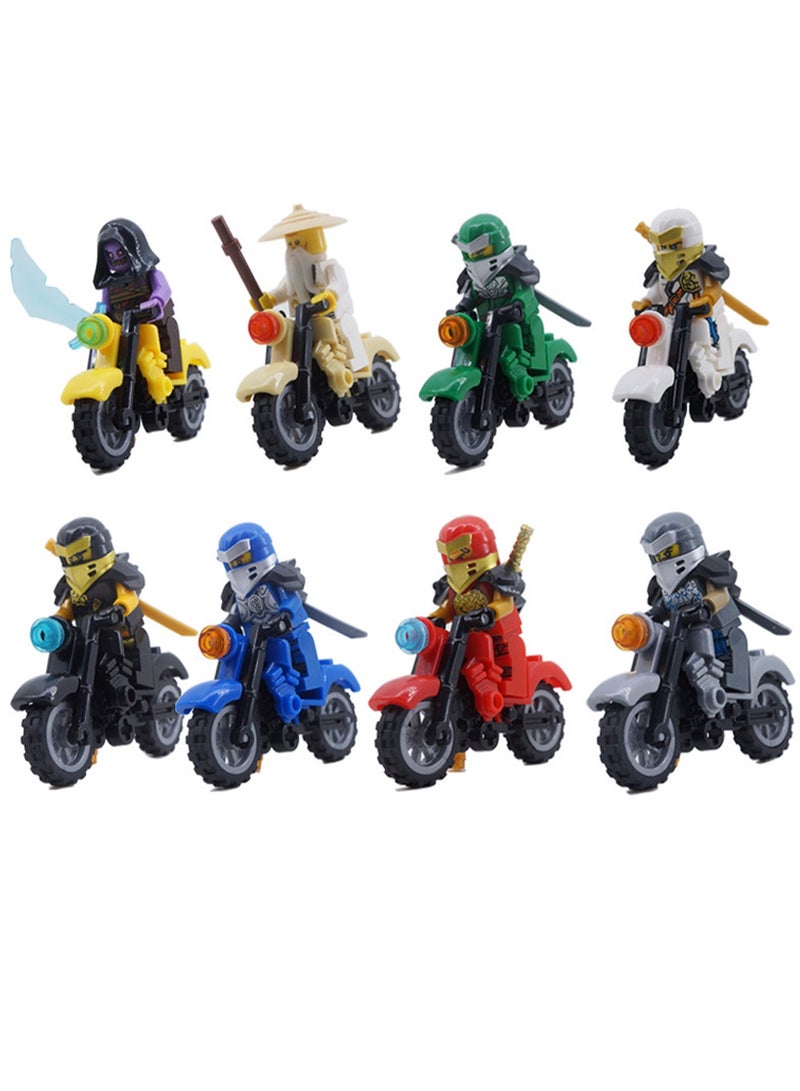 8-Piece Ninja Series Building Blocks Minifigures Model Toys Suitable For Boys Gifts Bag Pack - Image 1