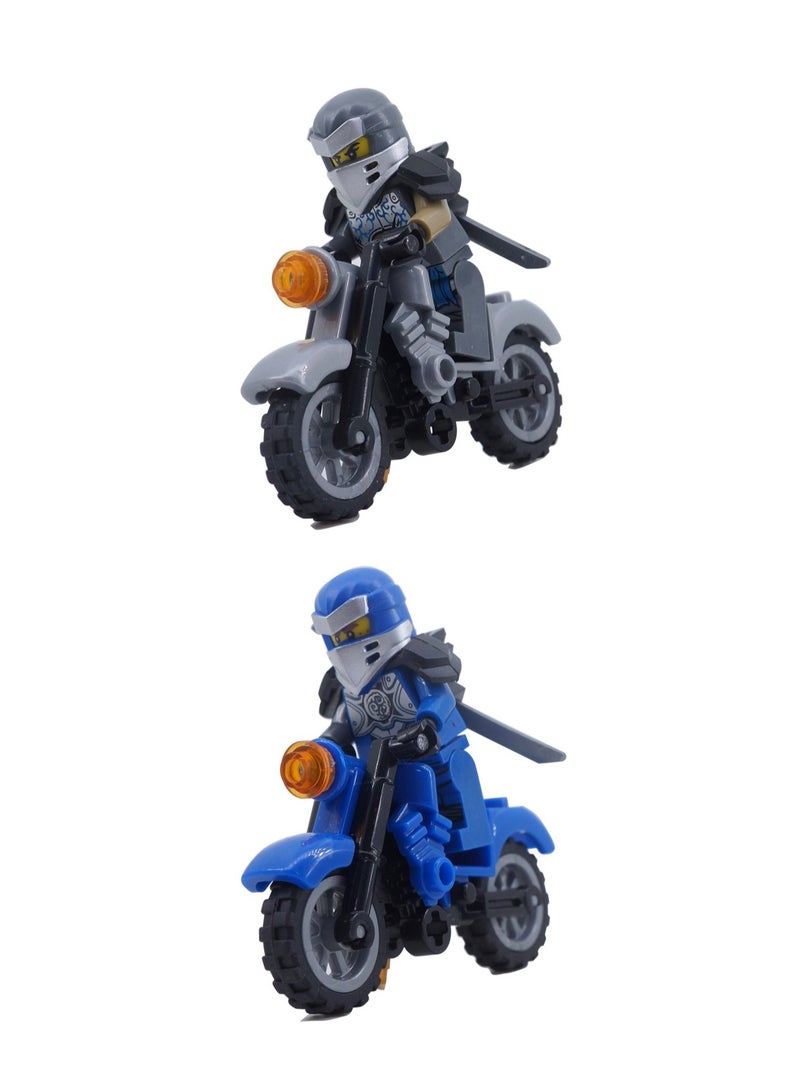 8-Piece Ninja Series Building Blocks Minifigures Model Toys Suitable For Boys Gifts Bag Pack - Image 4