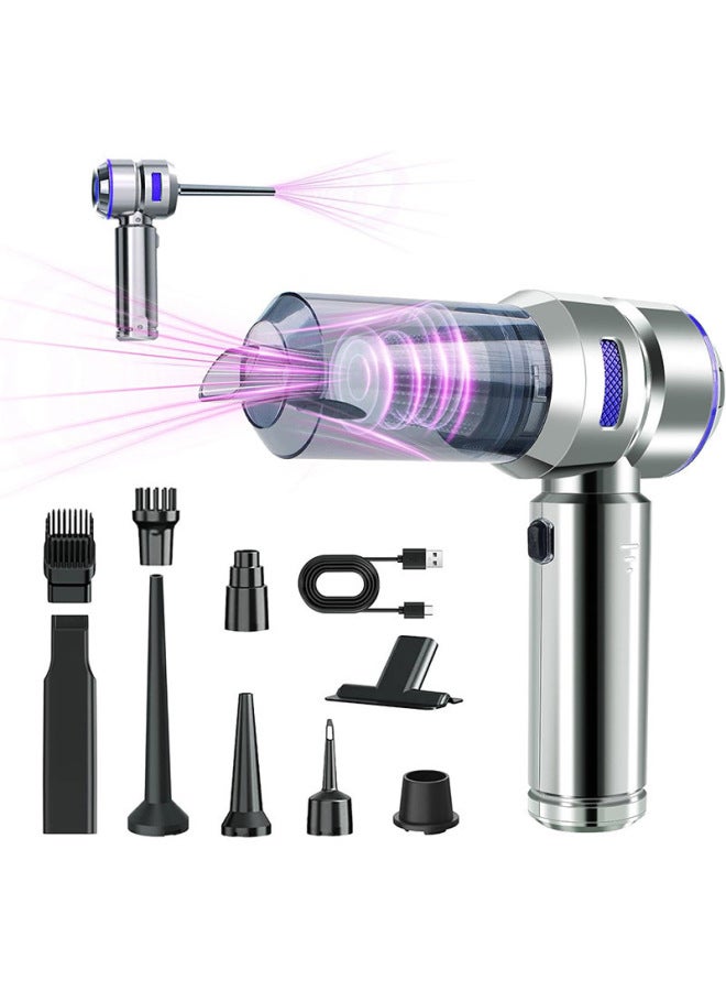Car Vacuum Cleaner Small Large Suction Household Car Portable Inflatable Dual-purpose Hand-held Car Blow Dust Collector - Image 2