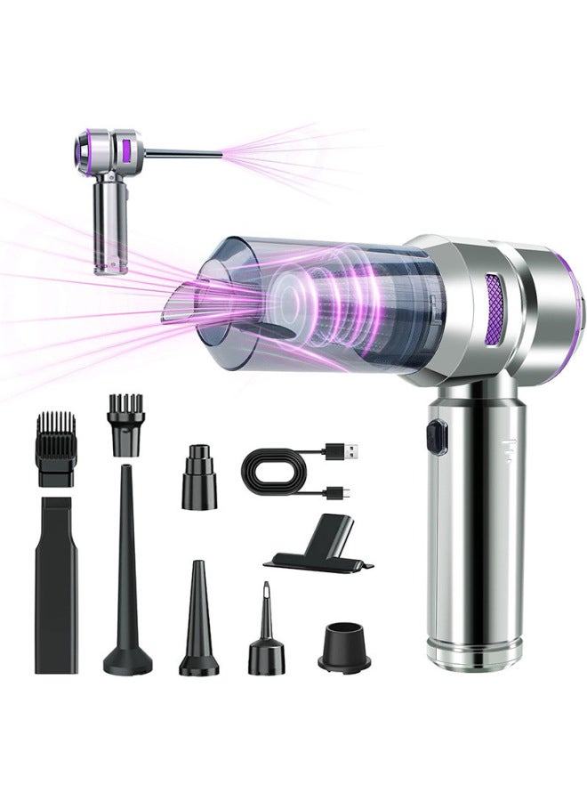 Car Vacuum Cleaner Small Large Suction Household Car Portable Inflatable Dual-purpose Hand-held Car Blow Dust Collector - Image 1