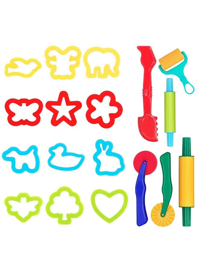 DIMROM Clay and Play Dough Tools Six Piece Set - Ages 3 & Up (18pcs) - Image 1