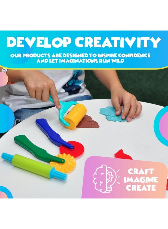 DIMROM Clay and Play Dough Tools Six Piece Set - Ages 3 & Up (18pcs) - Image 4