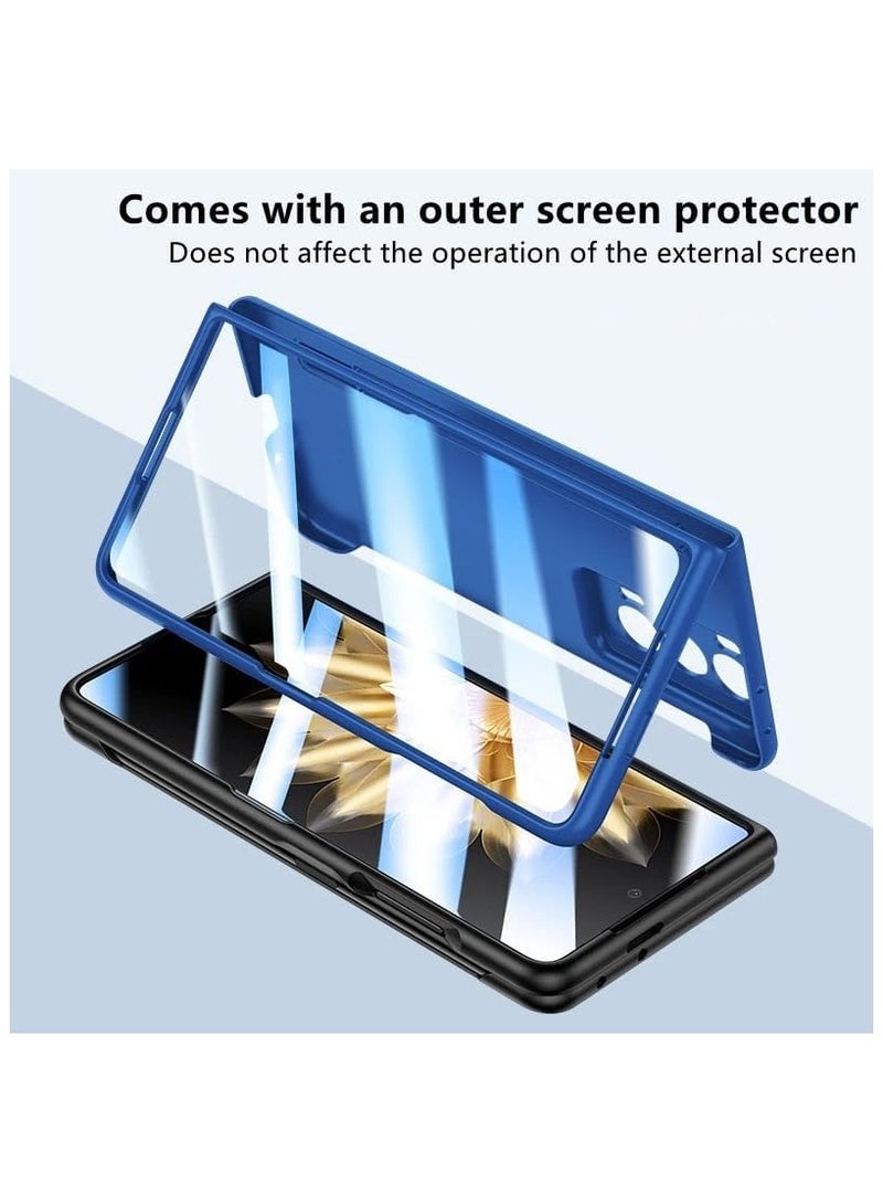 general Compatible with Honor Magic V2 2023 Case with Stylus Pen,Pen Holder Cover Anti-Scratches Ultra Thin Case with Built-in Screen Protector for Honor Magic V2 - Image 3