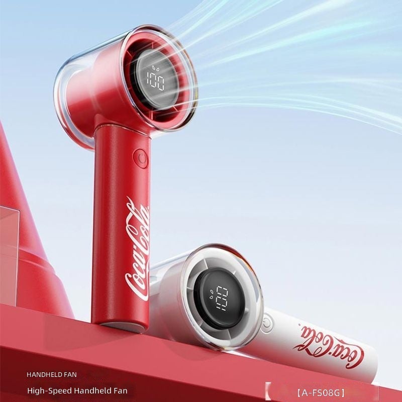 Coca-Cola Handheld Fan - Portable Mini USB Fan for Office, Dorm, and Outdoors - Image 3