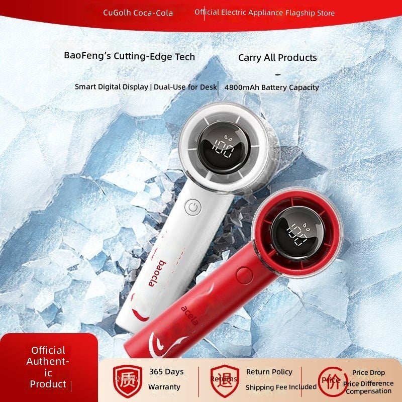 Coca-Cola Handheld Fan - Portable Mini USB Fan for Office, Dorm, and Outdoors - Image 2
