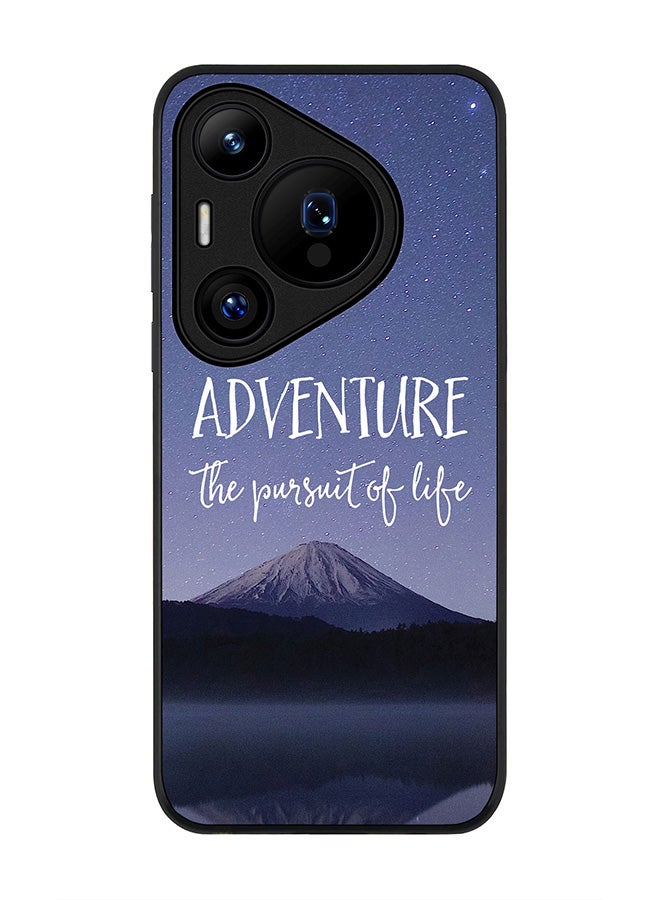 Stylizedd Rugged Black edge case for Huawei Pura 70, Slim fit Soft Case Flexible Rubber Edges Anti Drop TPU Gel Thin Cover -  Adventure - Image 1