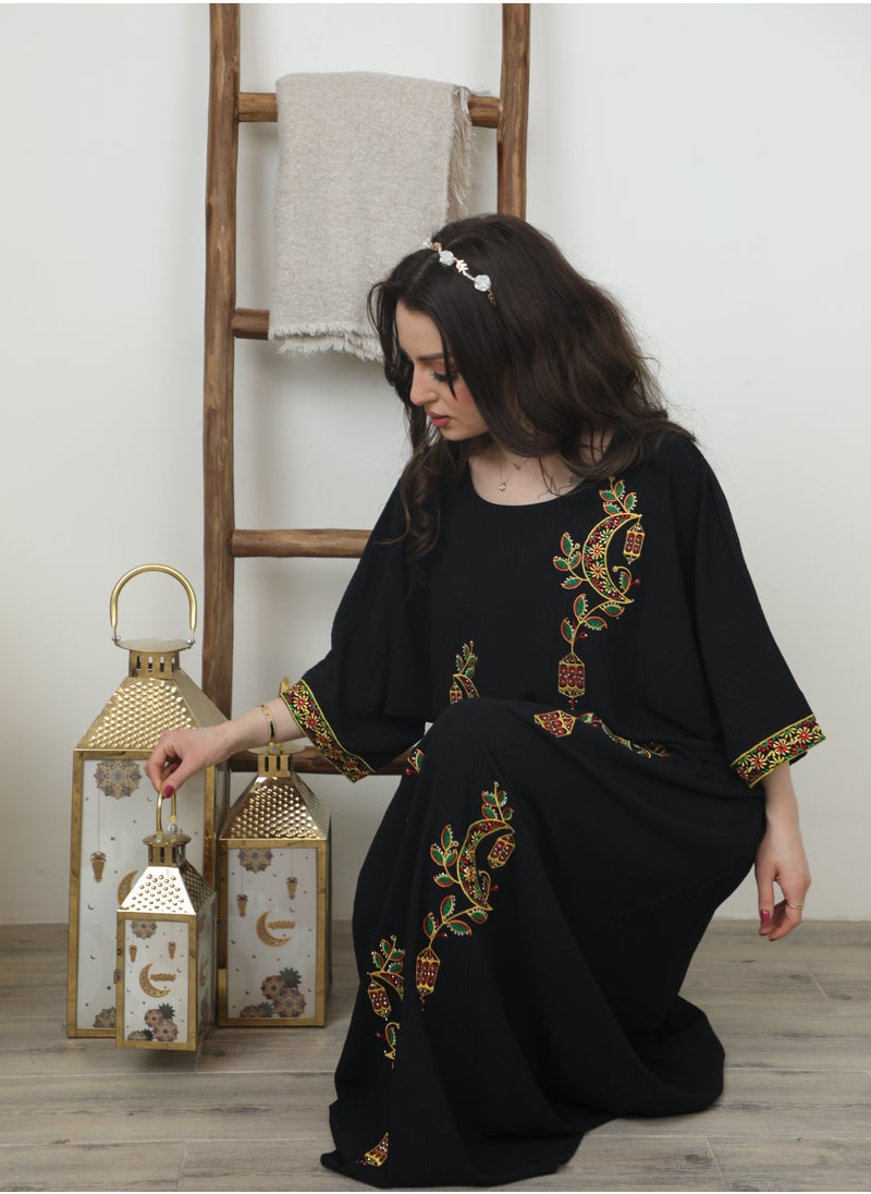 Bint Al Bilad Ready To Wear Embroidered Jalabiya I Ramadaniyat Collection I 3943  - Image 3