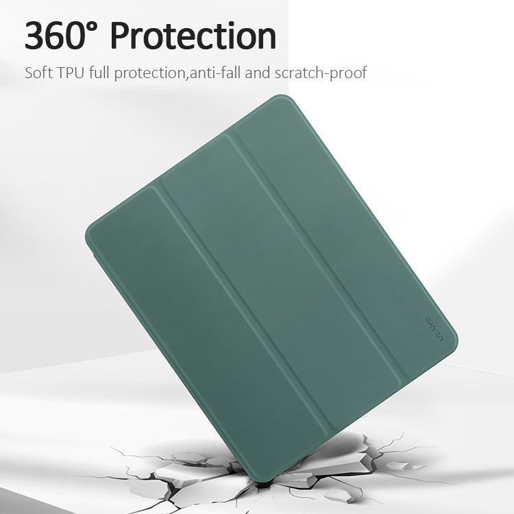 Usams For Ipad Pro 12.9 (2020) Us-Bh589 Winto Series Pu + Tpu Horizontal Flip Leather Tablet Case With Holder & Sleep / Wake-Up Function & Pen Slot(Pink) - Image 4