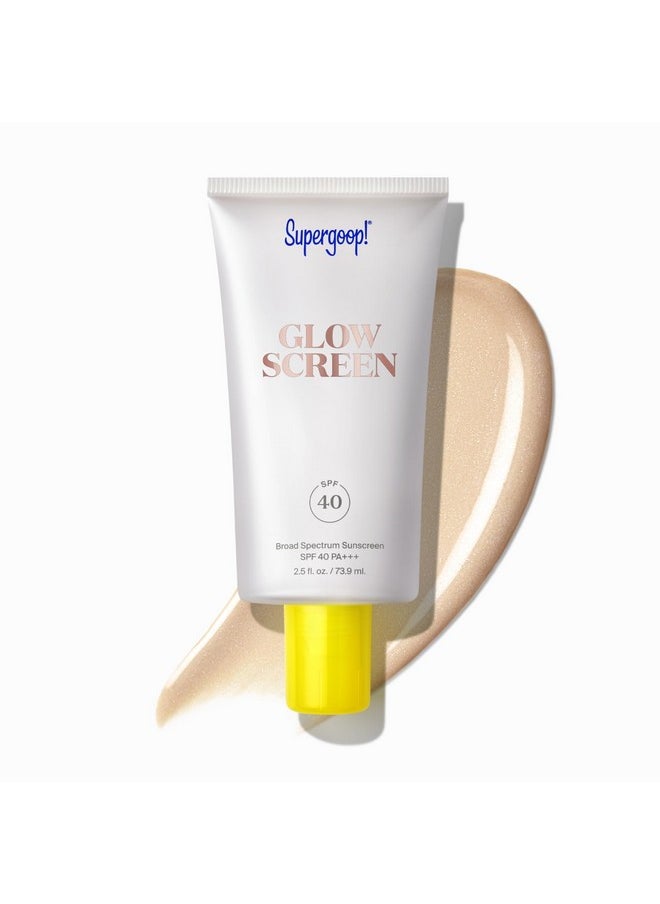 سوبر جوپ واقي من الشمس (SPF 40) - 2.5 أونصة سائلة - برايمر متوهج + واقي من الشمس واسع الطيف - يضيف توهجًا فوريًا - يساعد على تصفية الضوء الأزرق - يعزز الترطيب بحمض الهيالورونيك وفيتامين ب 5 والنياسيناميد  - Image 1