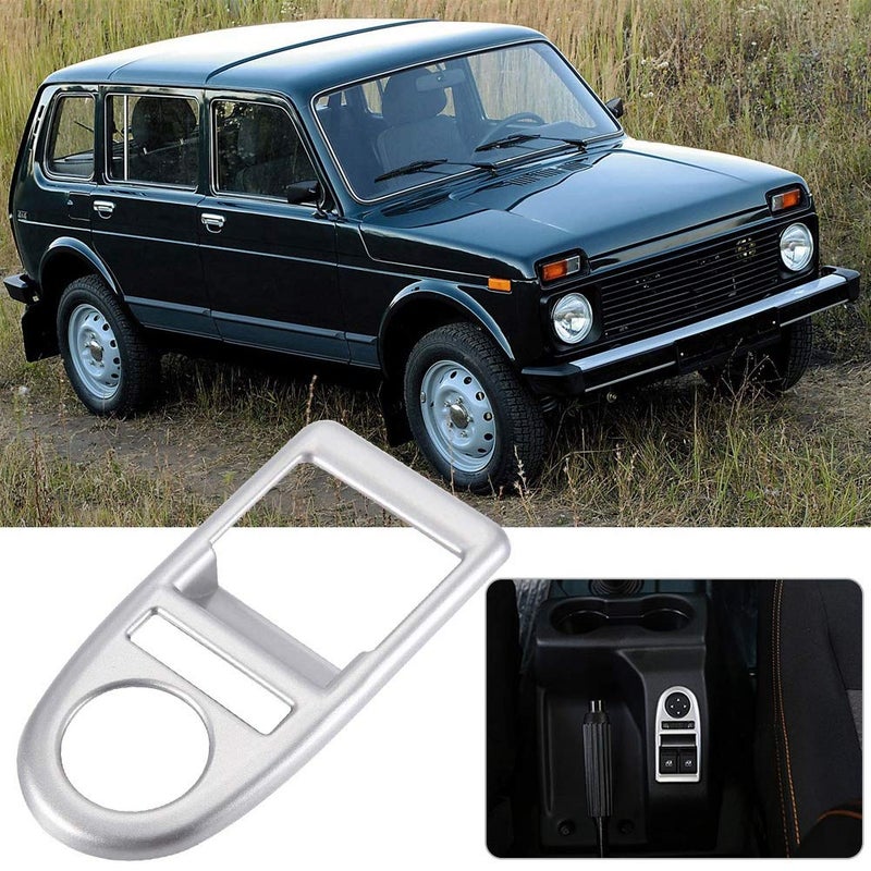 klarako ABS Window Switch Button Frame Cover Trim,Matte Car Window Lift Button Frame Cover Trim for LADA NIVA - Image 2
