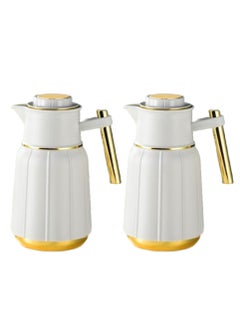 Thermos set of two pieces for tea and coffee from Petros, white, 1