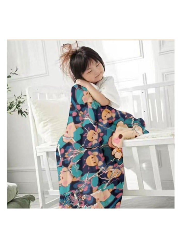 عام بطانية رقيقة من الفانيلا (دافئة ومريحة، ومناسبة للنوم واستخدام الألعاب وإزالة الغبار ومقاومة للرمل) 150 سم * 200 سم - 844 - Image 3