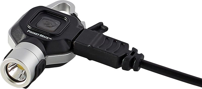 Streamlight 73300 Pocket Mate 325-Lumen Keychain/Clip-on USB Rechargeable Flashlight, Silver - Image 5