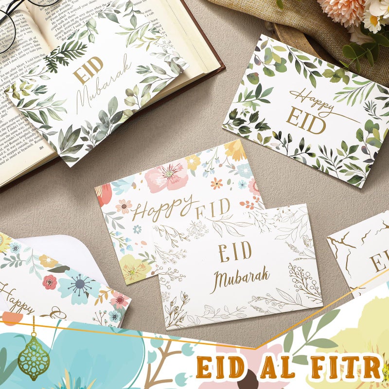 Saypacck 36 Pcs Ramadan Eid Mubarak Greeting Cards with Envelopes and Stickers Assorted Ramadan Cards for Islamic Muslim Decoration Party Supplies Favors Gifts - Image 5