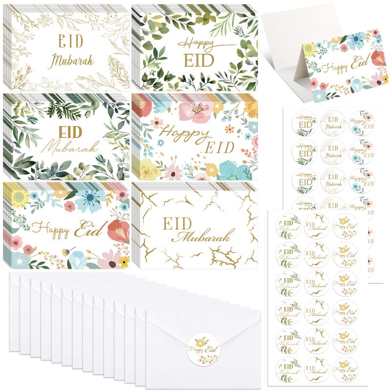 Saypacck 36 Pcs Ramadan Eid Mubarak Greeting Cards with Envelopes and Stickers Assorted Ramadan Cards for Islamic Muslim Decoration Party Supplies Favors Gifts - Image 1