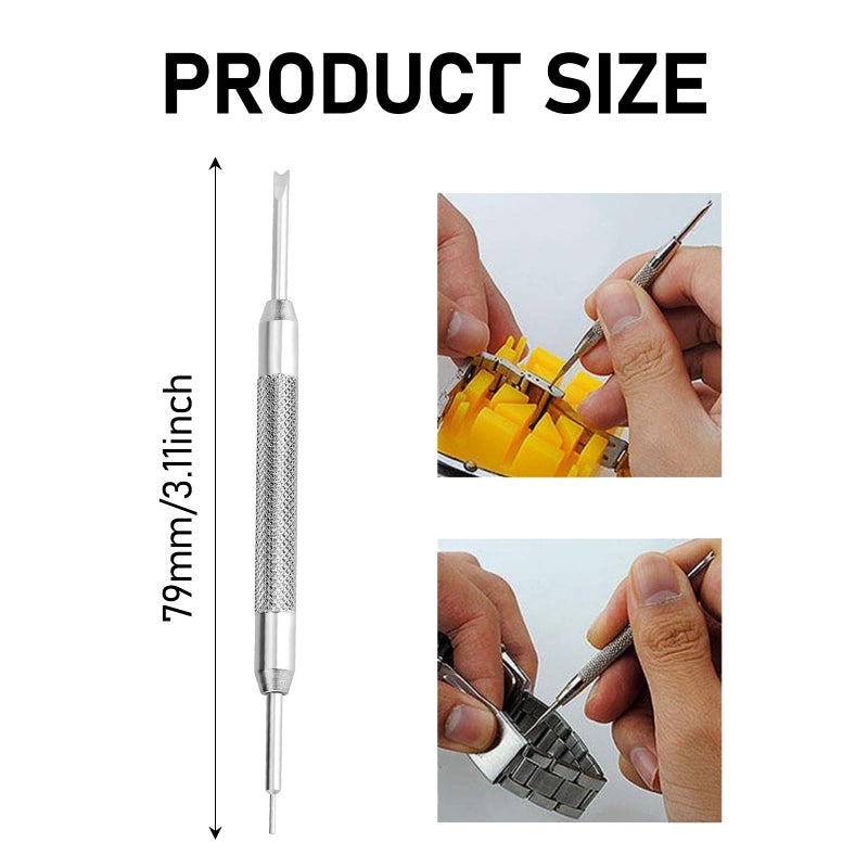 Pence & Moon Collective Watch Link Removal Kit, Watch Strap Removal Tool, Double Ended Design Watch Pin Removal Tool, Watch Strap Tool for Watch Band Removal Replacement Adjustment Fitting Repair and Sizing Kit - Image 2