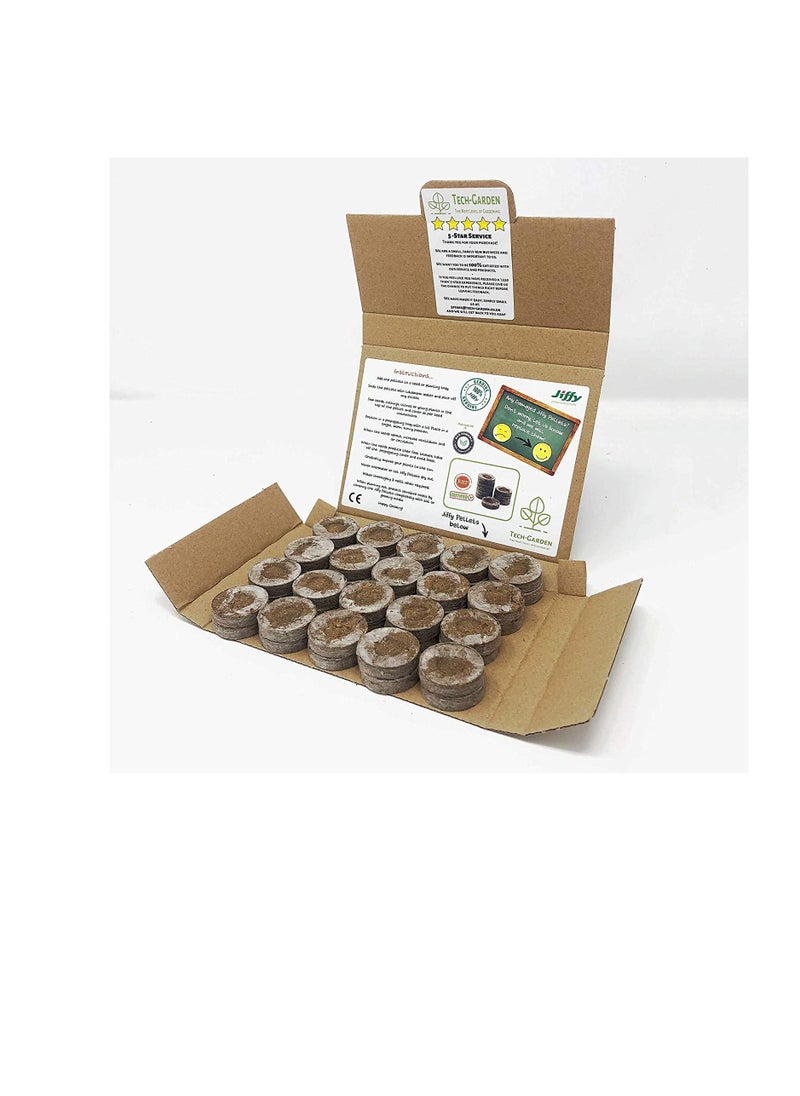 Generic 38 Peat Starter Pellets 33 mm Original Jiffy Coir Plug Pellet Seed Propagation & Germination Plant & Vegetable Cuttings & Clones  - Image 1