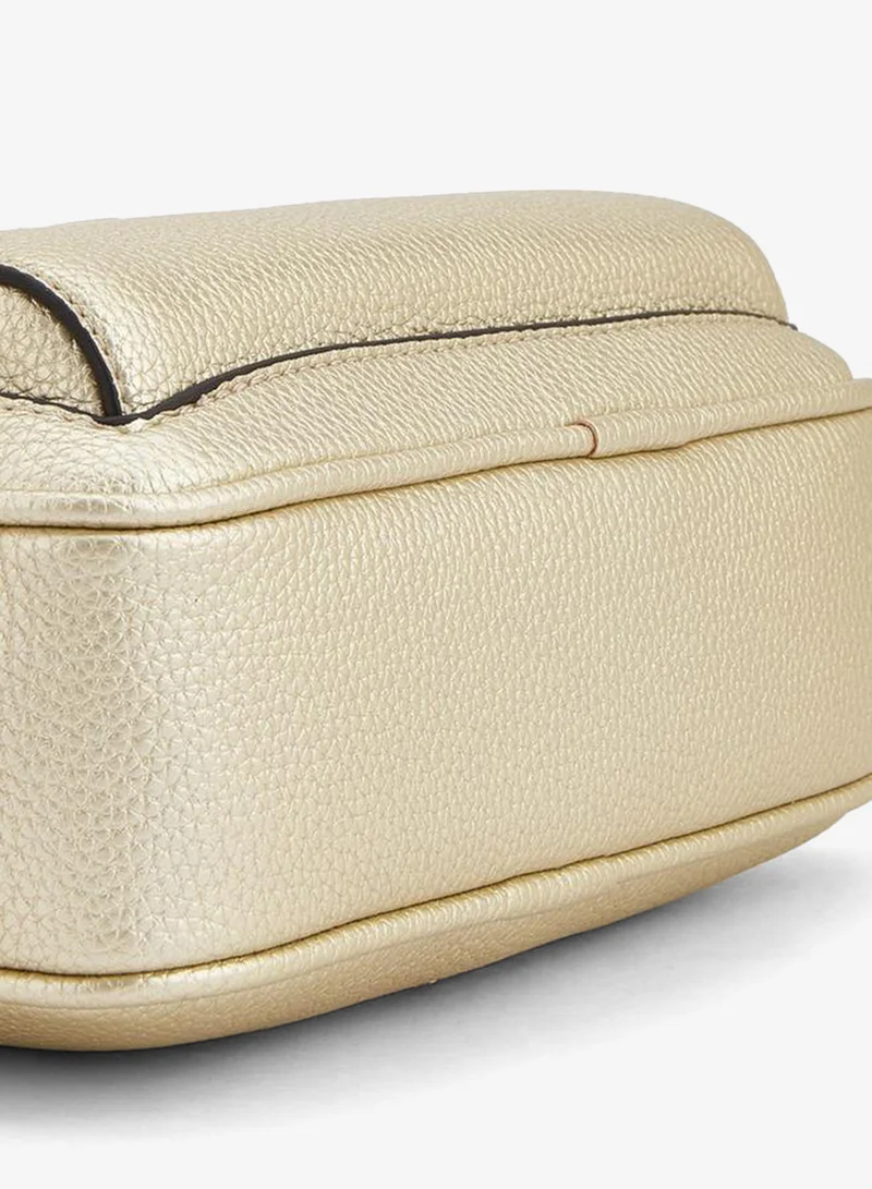 Le Confort GOLD Textured Crossbody Bag With Chain Strap for Women | Best Price UAE