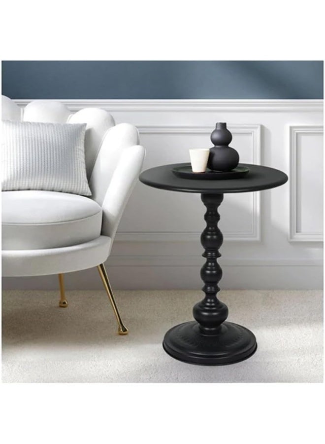 SUPAAR End Table Vintage Small Coffee Table, Sofa Side Table, Iron Small Round Table, Bedside Table Side Table - Image 3