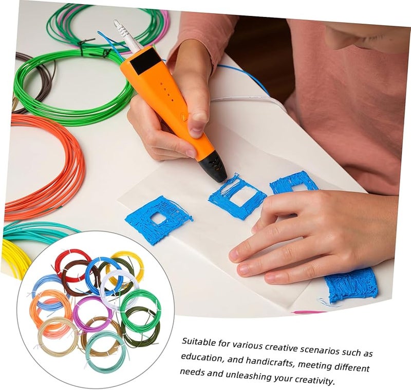 15 Rolls Mixed Colors Low Temperature Printer PCL High Speed Printing Refills Roll Pen - Image 4