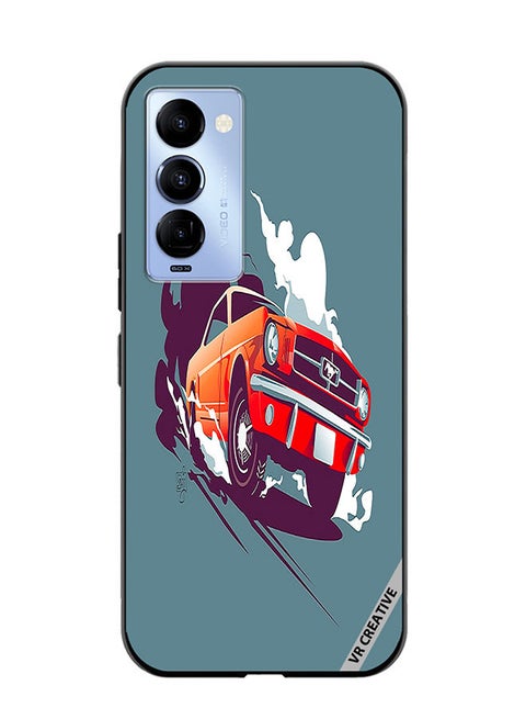 Protective Case Cover For Tecno Camon 18/18 P Mustang Design Multicolour