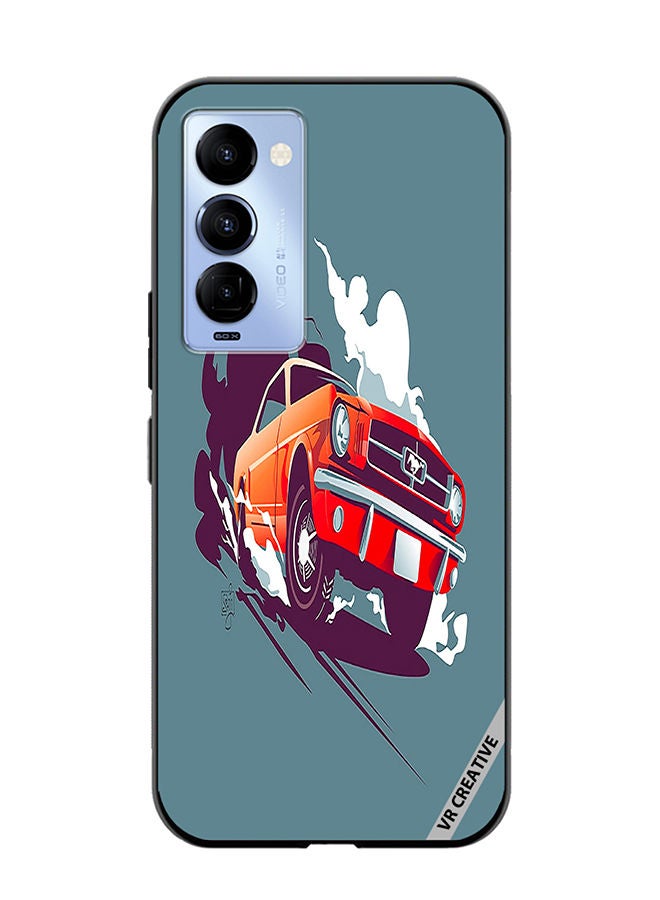 Protective Case Cover For Tecno Camon 18/18 P Mustang Design Multicolour