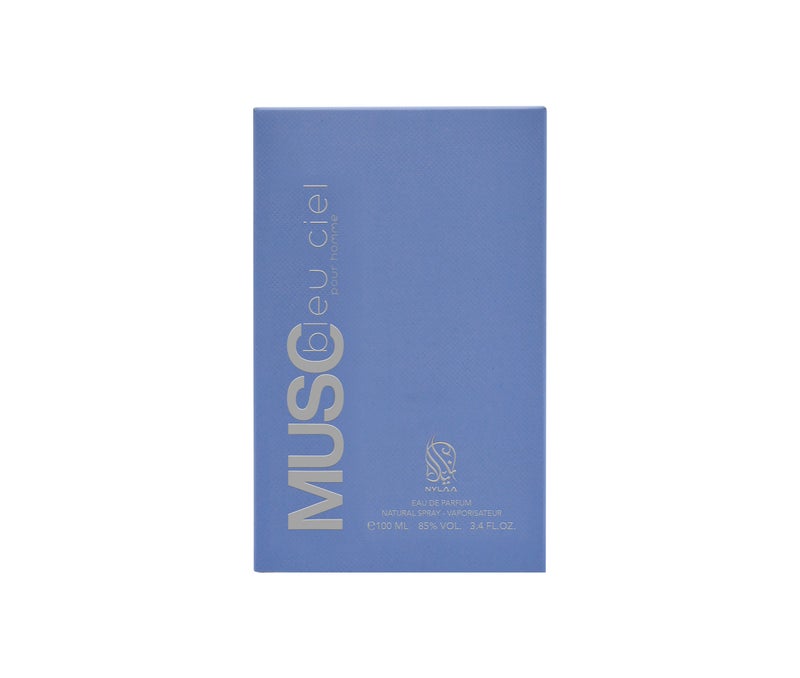 NYLAA Musc Bleu Ciel Eau De Parfum(EDP) 100ML | Premium Perfume for Men | Long Lasting Fragrance | Daily Use Perfume - Image 3