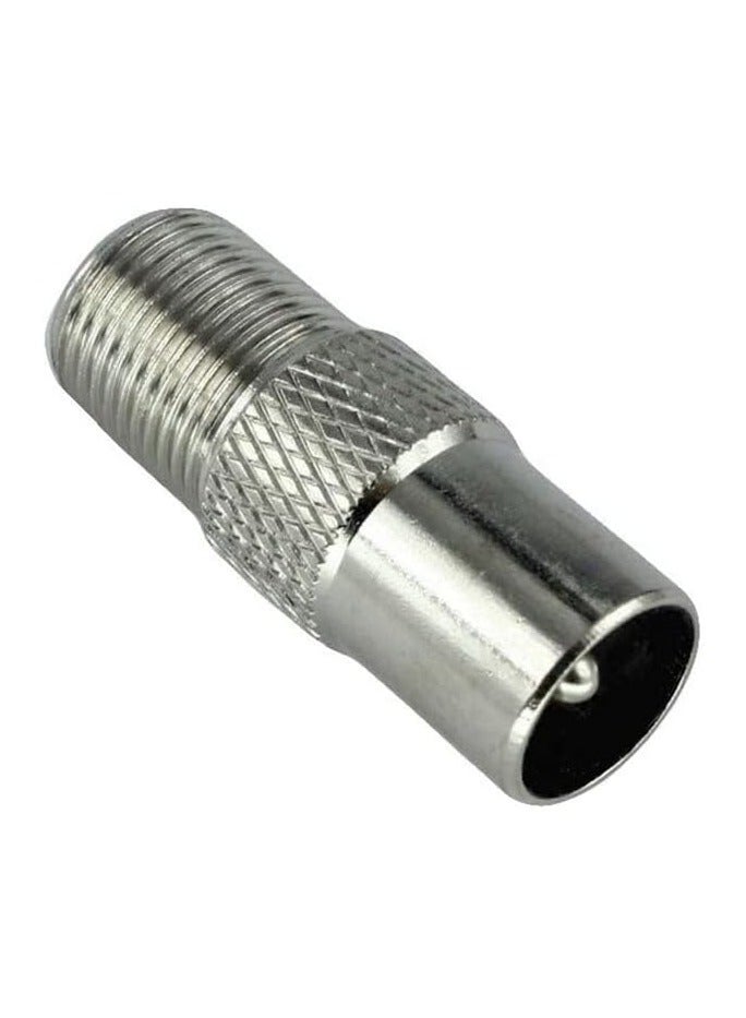 SOLDOUT STB Quick Plug RF Coax F Female to TV Male IEC Coaxial Connector F Connector TV Coaxial plug (Pack of 5) - Image 3