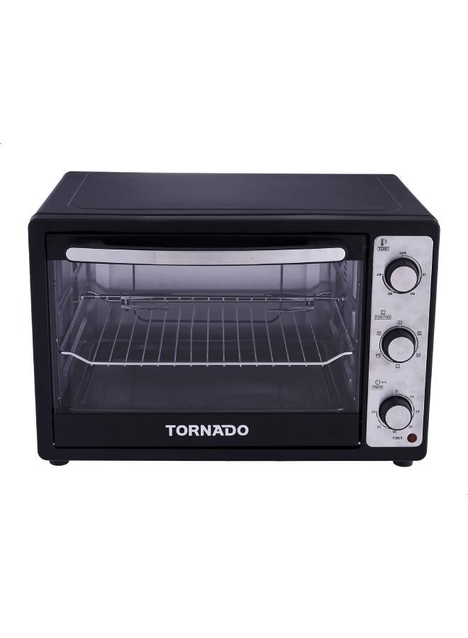 تورنيدو فرن كهربائي 48 لتر 1 شواية مروحة 48 L 1800 W TEO-48DGE(K) أسود/رمادي - Image 1
